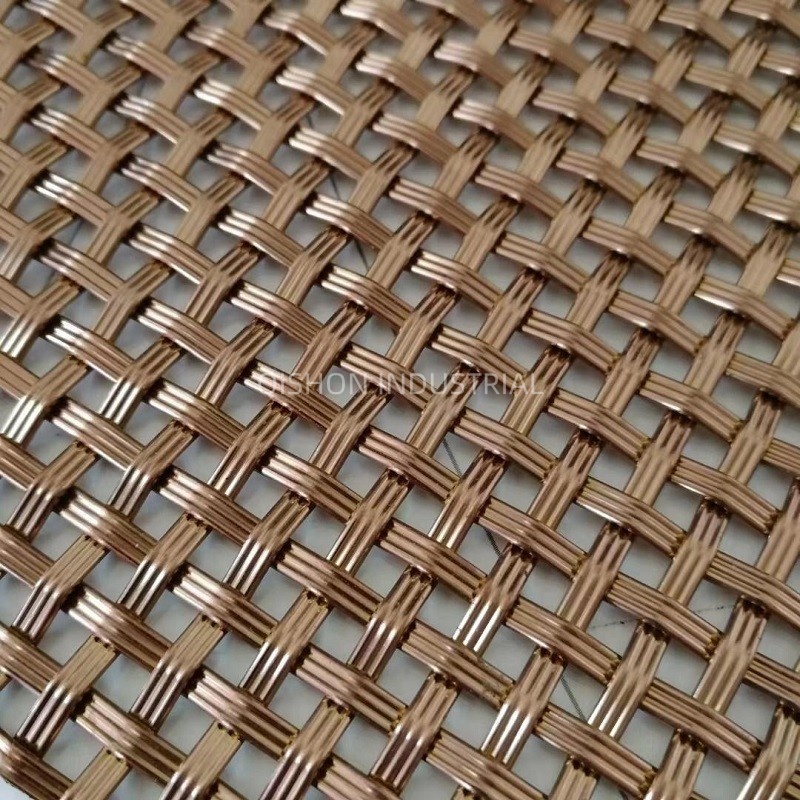 High Tensile Durable Colorful Crimped Wire Mesh for Building Decoration
